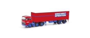 Herpa 87MBS026444 - H0 - Mercedes-Benz Koffer-Sattelzug LPS 2032 Weichelt Spedition